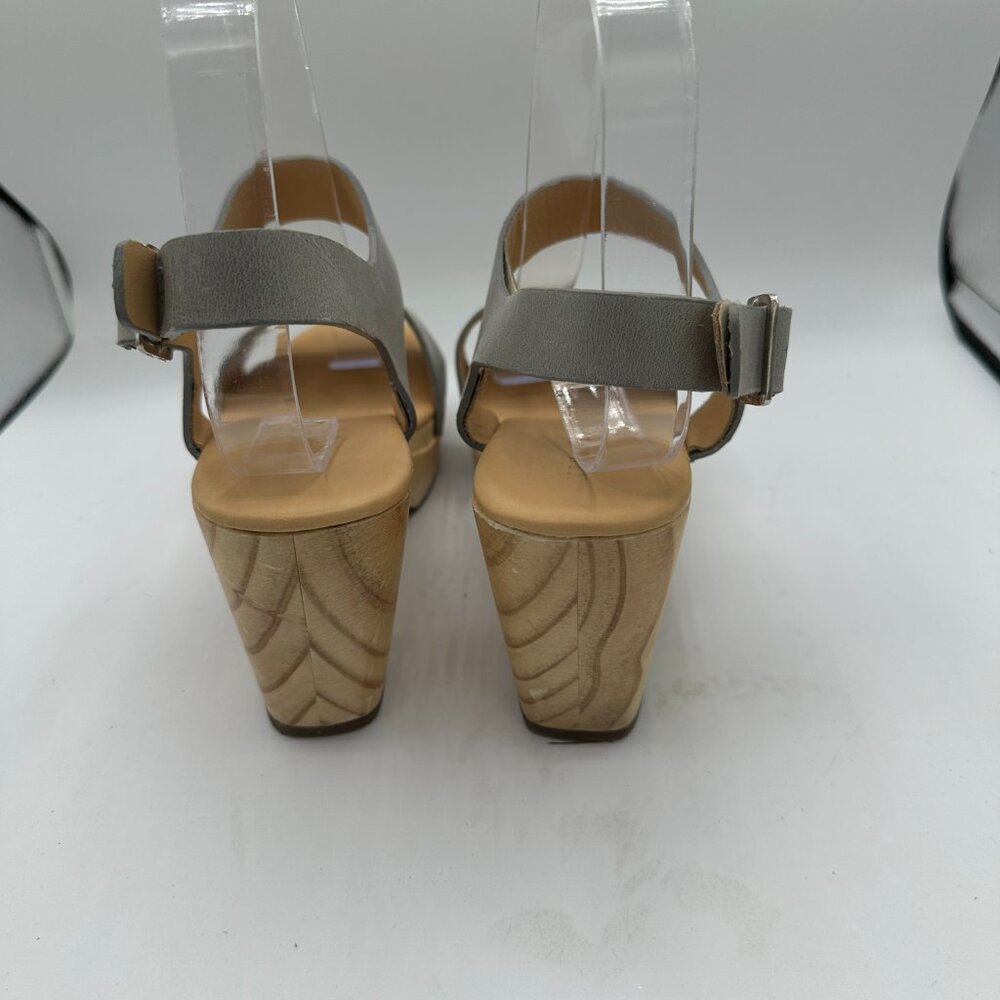 Nisolo All-Day Open Toe Clogs Sky Grey Women's 6.5 - Picture 5 of 9
